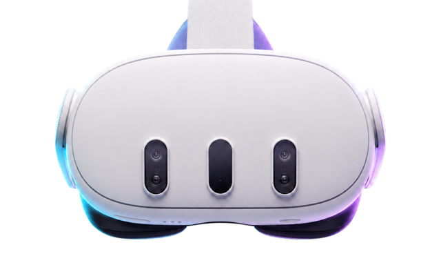 Meta Quest-style VR headset